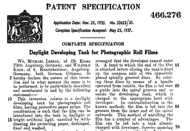 A historic patent